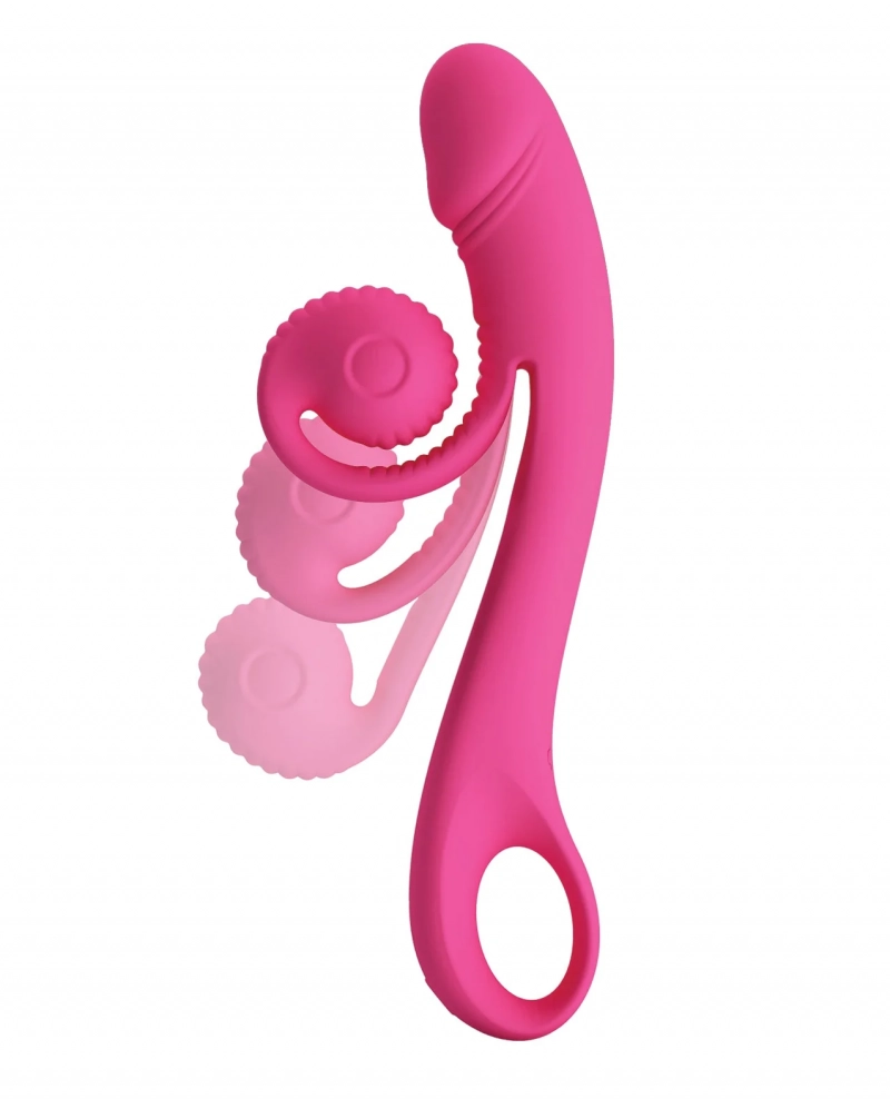 Вибратор с уникальным клиторальным стимулятором "Romance" розовая улитка 